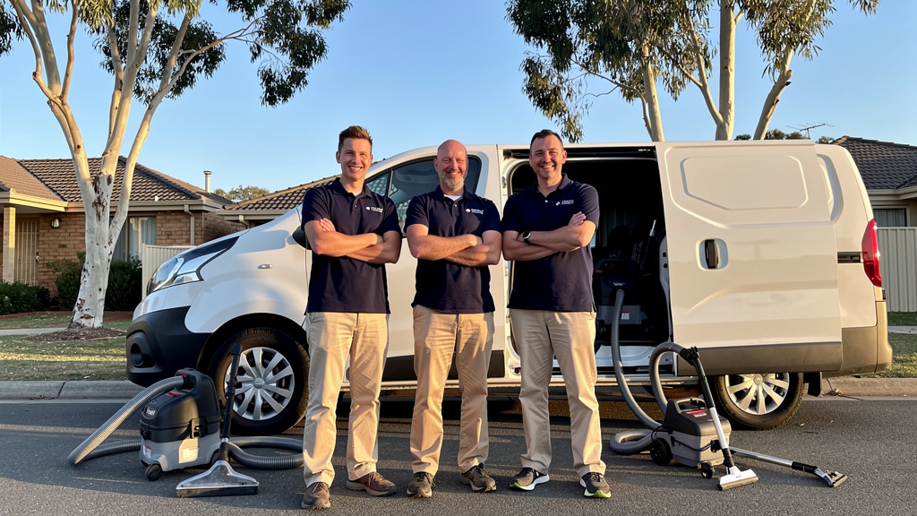 Professional cleaning team